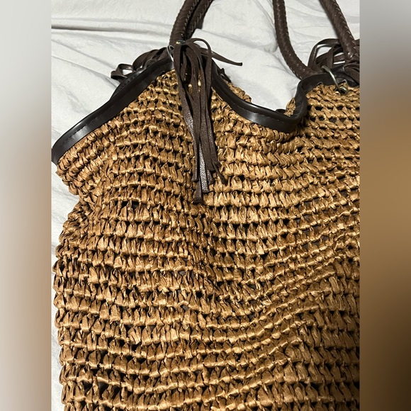 Large woven hobo bag - Picture 2 of 7